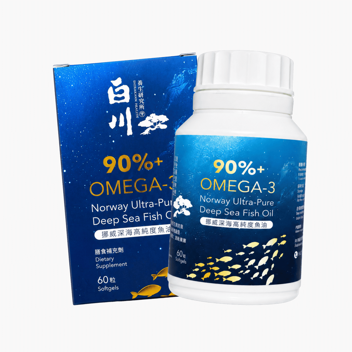 挪威深海高純度 rTG 魚油（90%+ Omega-3 / 60粒）