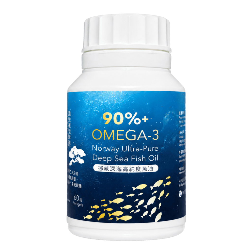 挪威深海高純度 rTG 魚油（90%+ Omega-3 / 60粒）